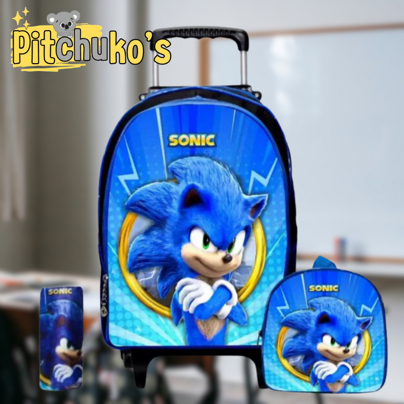 KIT MOCHILA PERSONAGENS INFANTIS - PITCHUKO'S