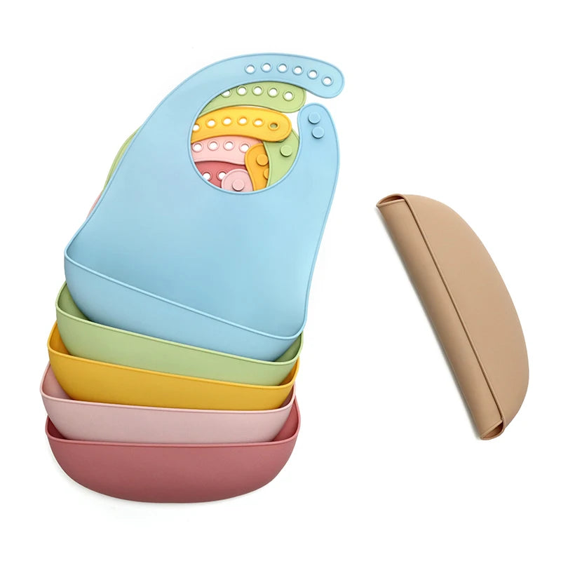 Babador de silicone para bebê