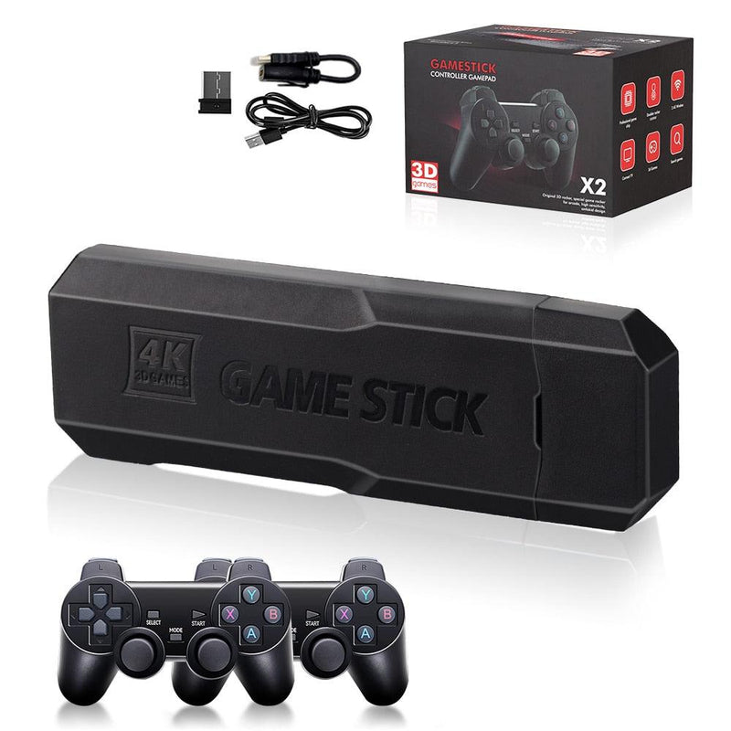 Game Stick Retro 4k - 128GB e 41mil jogos com 2 Controles - Pitchuko's