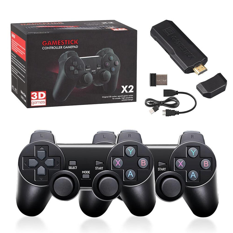 Game Stick Retro 4k - 128GB e 41mil jogos com 2 Controles - Pitchuko's