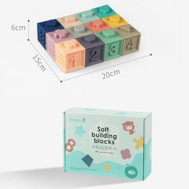 Blocos De Construção 3D Macios Para Bebês (Conjunto) - MegaStore